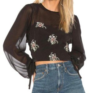 Revolve Tularosa Dianna Sheer Crop Top